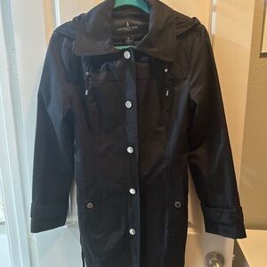 London Fog Black Trench Coat